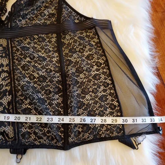 One Day Only Sale! VS black lace garter slip lingerie - Picture 13 of 16